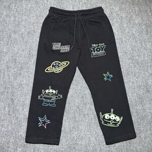 Shoe Palace Disney Pixar Toy Story Black Graphic Fleece Sweatpants Small Alien